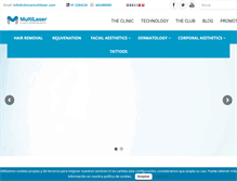 Tablet Screenshot of clinicamultilaser.com